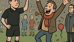 Dowcip: Sędzia daje żółtą kartkę za radość